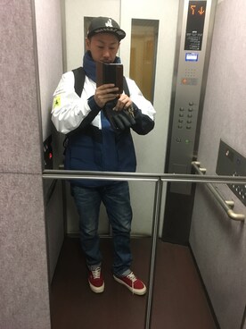 「HELLY HANSEN（ヘリーハンセン）のアイテム（ブルゾン）」を使った、shinpei11さん（メンズ・170cm）の冬コーディネート
