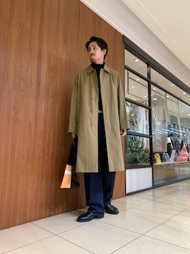 「Scye（サイ）のアイテム（パンツ）」を使った、shomayamagishiさん（メンズ・173cm）の冬コーディネート