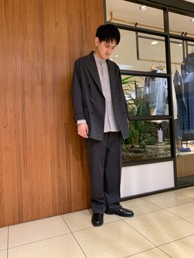 「URBAN RESEARCH（アーバンリサーチ）のアイテム（テーラードジャケット）」を使った、shomayamagishiさん（メンズ・173cm）の冬コーディネート