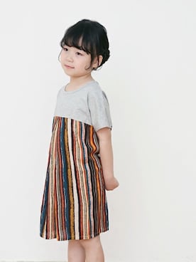 「A BAG OF CHIPS（アバッグオブチップス）のアイテム」を使った、kidsfrenzsさん（キッズ・120cm）の夏コーディネート