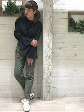 「FRAMeWORK（フレームワーク）のアイテム」を使った、sari_iさん（レディース・167cm）の秋コーディネート