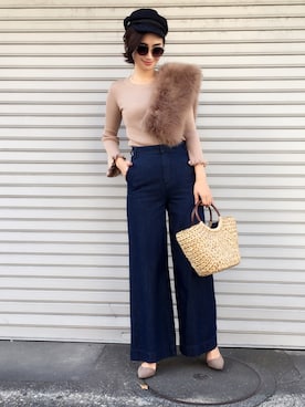 「カコバッグ」｜miimaさん（レディース・162cm）の冬コーディネート