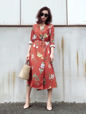 「カコバッグ」｜「アイテム（ジャケット/アウター）」を使った、miimaさん（レディース・162cm）の春コーディネート