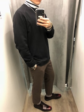 「Sergio rossi（セルジオロッシ）のアイテム」を使った、謝杙宸さん（メンズ・176cm）の夏コーディネート