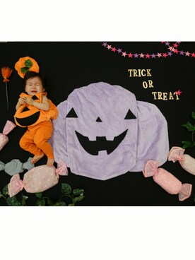 「wearhalloween2017」｜「アイテム（その他）」を使った、はななさん（キッズ・70cm）の秋コーディネート