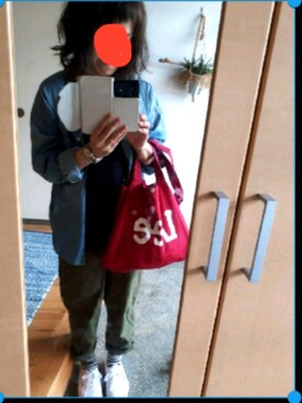 「ボーダーソックス」｜「アイテム（腕時計）」を使った、アイスコーヒー🍀さん（レディース・152cm）の夏コーディネート