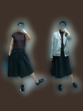「MEIER.Q（マイヤーキュー）のアイテム（オールインワン・サロペット）」を使った、魚仔さん（レディース・166cm）の夏コーディネート