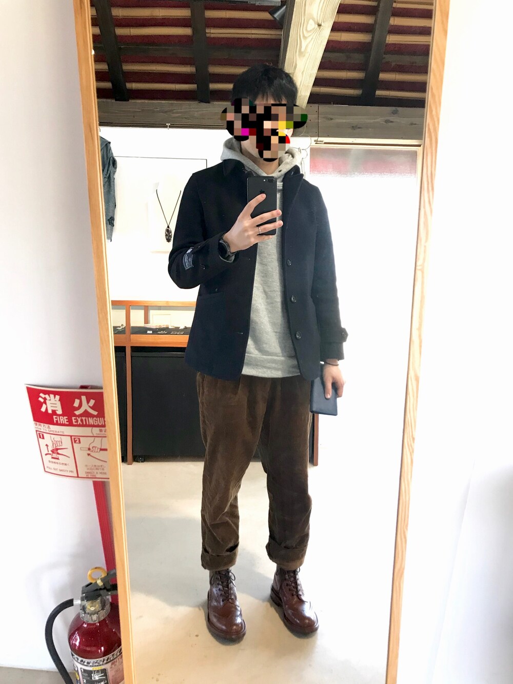 「SHIPSのアイテム（ピーコート、ブルー系）」を使った、testさん（メンズ・172cm）の冬コーディネートの1枚目の写真