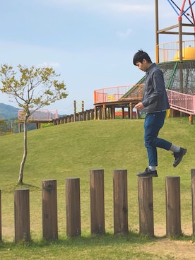 「HARE（ハレ）のアイテム（その他アウター）」を使った、testさん（メンズ・172cm）の春コーディネート