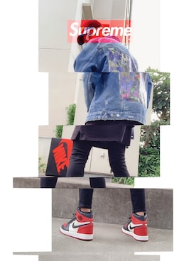 「ストリート系」｜「アイテム（その他トップス）」を使った、Justineさん（メンズ・172cm）の春コーディネート