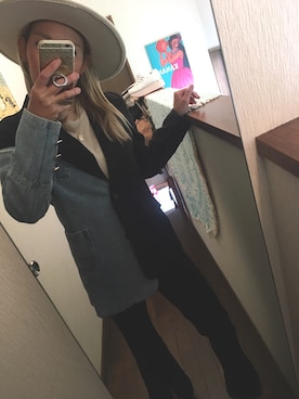 「Import & Select（インポートアンドセレクト）のアイテム（ジャケット/アウター）」を使った、573さん（レディース・157cm）の春コーディネート