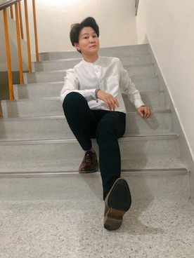 「working style」｜「アイテム（その他シューズ）」を使った、ロターズさん（メンズ・166cm）の秋コーディネート
