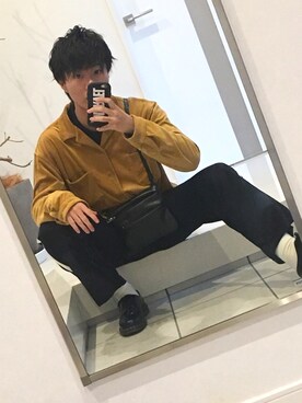 「URBAN RESEARCH（アーバンリサーチ）のアイテム（ジャケット/アウター、イエロー系）」を使った、Miyazaki Yutaさん（メンズ・175cm）の秋コーディネート