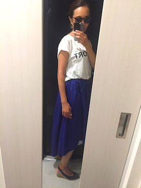 「EDiT（エディット）のアイテム」を使った、ESさん（レディース・159cm）の夏コーディネート