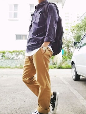 あささん（メンズ・169cm）の夏コーディネート