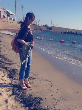 「KBF BOX（ケービーエフ ボックス）のアイテム」を使った、りさん（レディース・163cm）の秋コーディネート