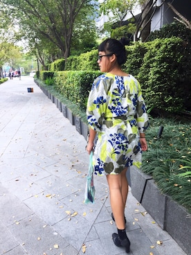 「Ted Baker（テッドベーカー）のアイテム（バッグ）」を使った、Audrey Oudeliさん（レディース・163cm）の春コーディネート