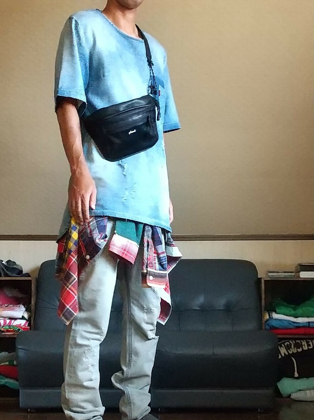 glamb（グラム）の「Brian knit denim SH（シャツ/ブラウス