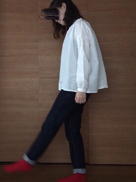 「バルーンスリーブ」｜ぱるこさん（レディース・159cm）の夏コーディネート