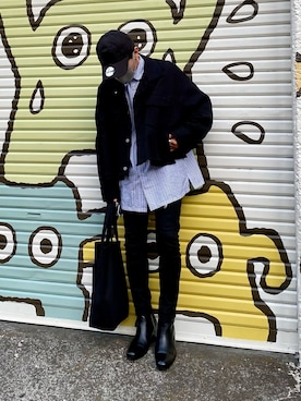 「HARE（ハレ）のアイテム（その他アウター）」を使った、yoshiさん（メンズ・160cm）の春コーディネート