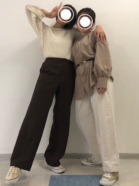 「アイテム（ピアス（両耳用））」を使った、miyuuさん（レディース・156cm・20代）の秋コーディネート
