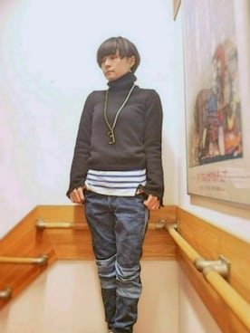 「MARC JACOBS（マークジェイコブス）のアイテム（アクセサリー）」を使った、bjorkoさん（レディース・158cm）の冬コーディネート
