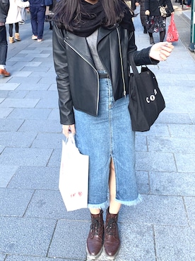 「coen（コーエン）のアイテム」を使った、Ga さん（レディース・166cm）の冬コーディネート