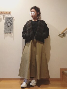 「LEPSIM（レプシィム）のアイテム（ブルゾン）」を使った、momonさん（レディース・157cm）の冬コーディネート