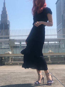 「Verybrain（ベリーブレイン）のアイテム」を使った、Haruna Akiyamaさん（レディース・156cm）の春コーディネート