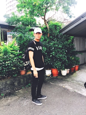 「B-SIDE（ビーサイド）のアイテム」を使った、GZさん（メンズ・183cm）の秋コーディネート