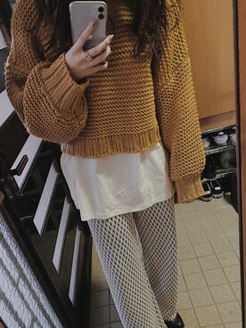 ニット セーターを使った マスタードイエロー の人気ファッションコーディネート Wear ニット セーターを使った マスタードイエロー の人気ファッションコーディネート Wear