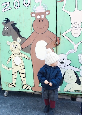 「GLOBAL WORK（グローバルワーク）のアイテム（オールインワン・サロペット）」を使った、Janerliniceさん（キッズ・90cm）の冬コーディネート