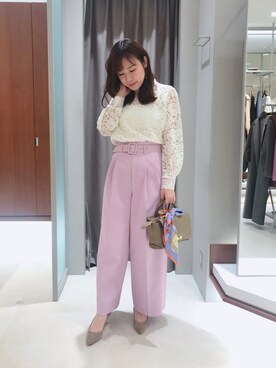 「Rougevif」｜「アイテム（財布/小物）」を使った、hanico☺︎*さん（レディース・158cm）の冬コーディネート