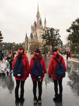 「cache cache（カシュ カシュ）のアイテム（バックパック/リュック）」を使った、ay❤︎さん（レディース・154cm）の春コーディネート