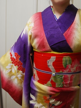 キモノぴよこさんのコーディネート