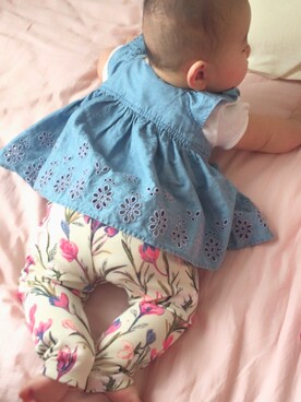 「GAPbaby」｜らな☆さらさん（キッズ・60cm）の秋コーディネート