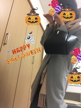 「wearhalloween2017」｜「アイテム（ステンカラーコート）」を使った、まきさん（レディース・164cm）の秋コーディネート