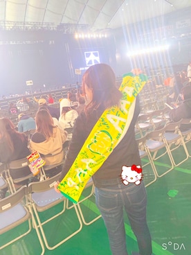 「LIVEコーデ」｜「アイテム（雑貨/ホビー）」を使った、Miyuuさん（レディース・155cm）の冬コーディネート