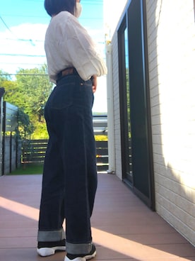 「ANATOMICA（アナトミカ）のアイテム（デニムパンツ）」を使った、koryotaさん（レディース・151cm）の秋コーディネート