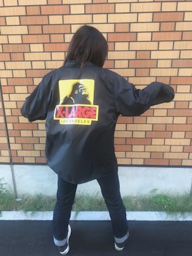 「wearhalloween2017」｜「アイテム（ナイロンジャケット）」を使った、えーちゃんさん（レディース・157cm）の秋コーディネート