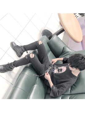 「Back Channel（バックチャンネル）のアイテム（トップス）」を使った、リ  オさん（メンズ・171cm）の夏コーディネート