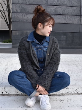 「cepo（セポ）のアイテム（その他アウター）」を使った、Chisato.Uさん（レディース・152cm）の冬コーディネート