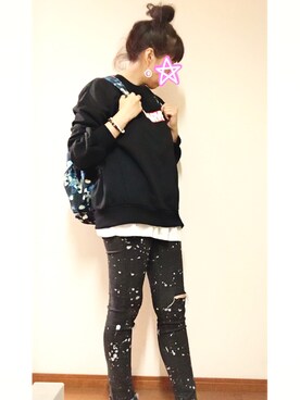 「GAP（ギャップ）のアイテム（バックパック/リュック）」を使った、リエさん（レディース・160cm）の秋コーディネート