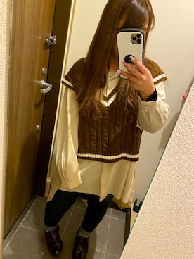 * 𝙠𝙧𝙣 *さん（レディース・148cm）の冬コーディネート