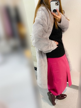 「MIIA（ミーア）のアイテム」を使った、* 𝙠𝙧𝙣 *さん（レディース・148cm）の冬コーディネート