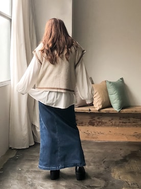 * 𝙠𝙧𝙣 *さん（レディース・148cm）の冬コーディネート