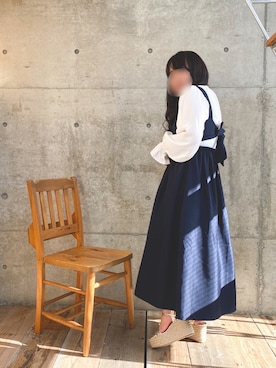 「双子コーデ」｜* 𝙠𝙧𝙣 *さん（レディース・148cm）の春コーディネート