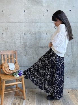 * 𝙠𝙧𝙣 *さん（レディース・148cm）の春コーディネート