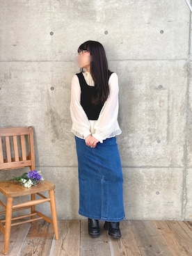 「Mysa&Liina（ミーサリーナ）のアイテム」を使った、* 𝙠𝙧𝙣 *さん（レディース・148cm）の春コーディネート