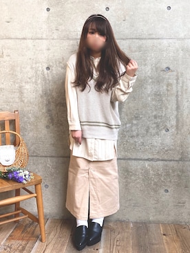 * 𝙠𝙧𝙣 *さん（レディース・148cm）の春コーディネート